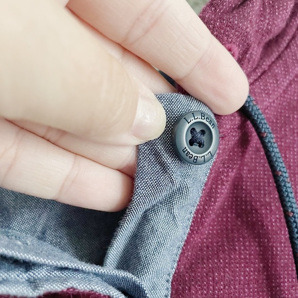 LL BEAN || Soft Cotton Rugby, Hoodie Pullover - Picture 6 of 9